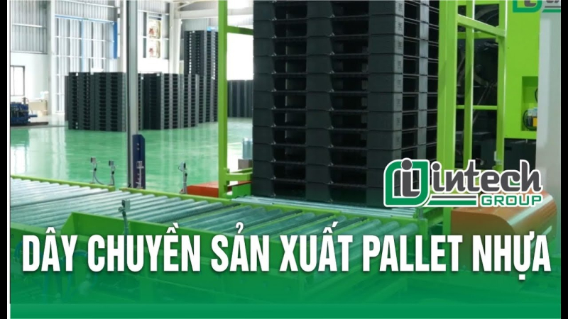 he thong van chuyen phan loai va xep pallet nhua